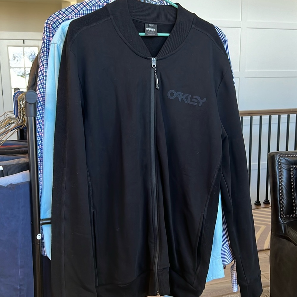 Oakley zip up bomber sweater xxl